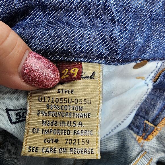7 For All Mankind Crop A Pocket Denim Jeans Size 29 - Picture 5 of 5